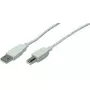 USB kabelis LogiLink 5m USB 2.0 USB A Mini-USB B Pelēks