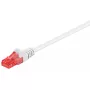 Tīkla kabelis Goobay CAT 6 komutācijas kabelis RJ-45 Cat6 1 m balts