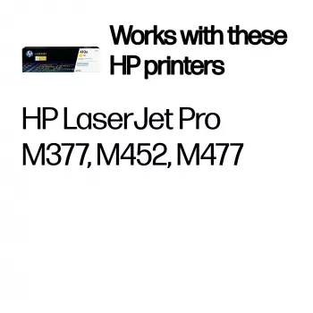 Toneru kasetne HP CF412A M452DN 2300 lapas Dzeltena