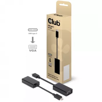 USB 3.1 Type C uz VGA aktīvais adapteris CLUB3D CAC-1502