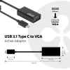 USB 3.1 Type C uz VGA aktīvais adapteris CLUB3D CAC-1502