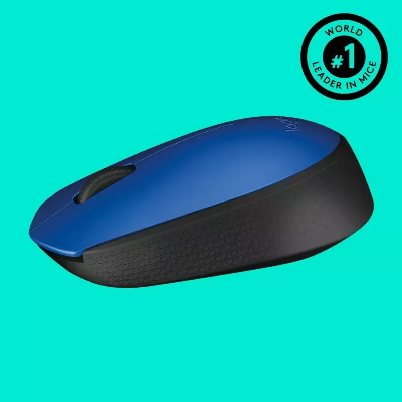 Logitech M171 pele RF bezvadu optiskā 1000 DPI, zila