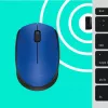 Logitech M171 pele RF bezvadu optiskā 1000 DPI, zila