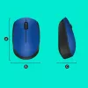 Logitech M171 pele RF bezvadu optiskā 1000 DPI, zila
