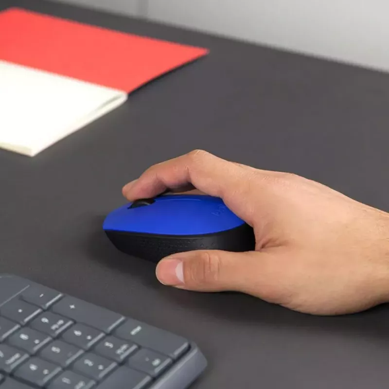 Logitech M171 pele RF bezvadu optiskā 1000 DPI, zila