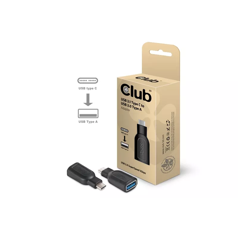 USB 3.1 Type C uz USB 3.0 adapteris CLUB3D CAA-1521