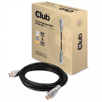 CLUB3D HDMI 2.0 kabelis 3m UHD 4K/60Hz 18Gbps sertificēts Premium High Speed