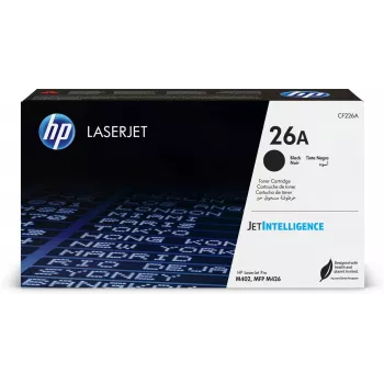 HP 26A Black Original LaserJet Tonera kasetne, 3100 lapas, Melna, 1 gab.