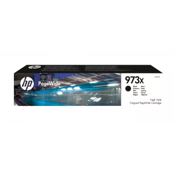 HP 973X augstas ietilpības melna oriģinālā PageWide kasetne, melna, 1 gab., 10000 lappuses