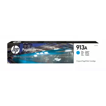 HP 913A Ciāna oriģinālā PageWide kasetne, ciāna, 1 gab., 3000 lapas