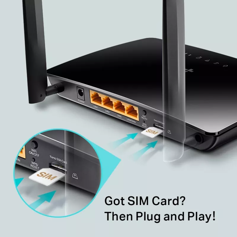 TP-Link 300 Mbps Wireless N 4G LTE maršrutētājs