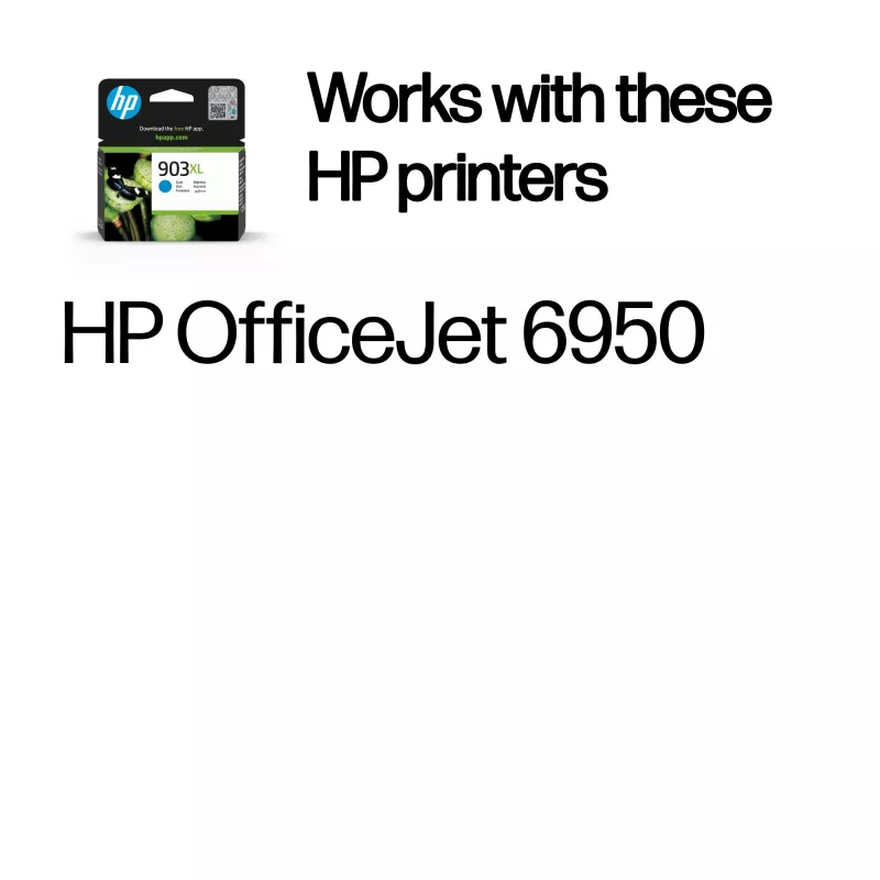 HP 903XL High Yield Cyan Original Ink Cartridge, Cyan, 1 gab., 750 lapas