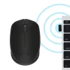 Bezvadu optiskā pele Logitech B170 RF, abpusēja, 3 pogas, melna, 10 m darbības rādiuss, līdz 12 mēnešiem akumulatora darbības laiks