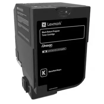 tonera kasete Lexmark 74C20K0 1500 lapas Melns