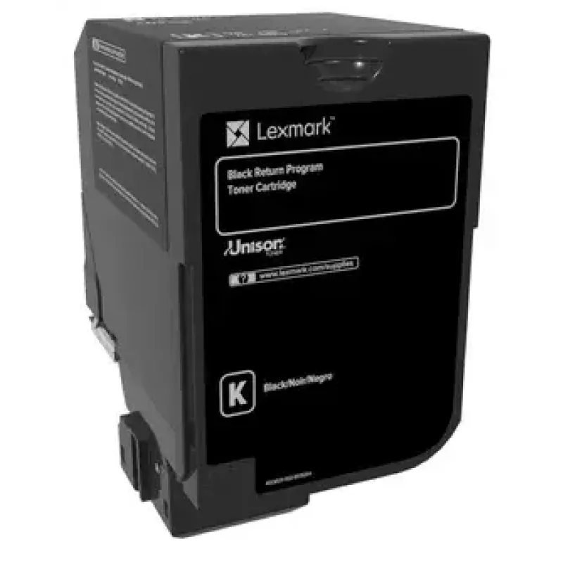 tonera kasete Lexmark 74C20K0 1500 lapas Melns