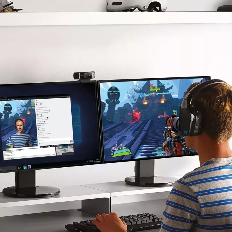 Logitech C922 1920 x 1080 pikseļi USB Melna tīmekļa kamera