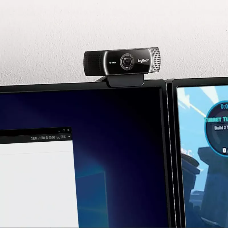 Logitech C922 1920 x 1080 pikseļi USB Melna tīmekļa kamera