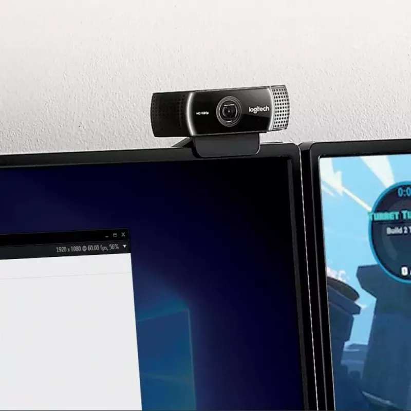 Logitech C922 1920 x 1080 pikseļi USB Melna tīmekļa kamera