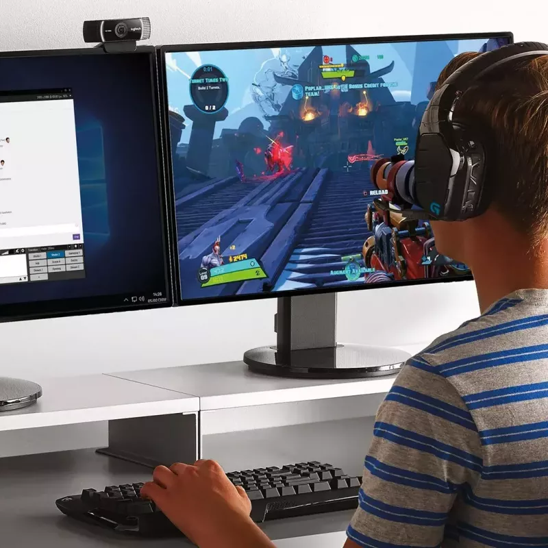 Logitech C922 1920 x 1080 pikseļi USB Melna tīmekļa kamera