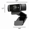 Logitech C922 1920 x 1080 pikseļi USB Melna tīmekļa kamera