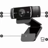 Logitech C922 1920 x 1080 pikseļi USB Melna tīmekļa kamera