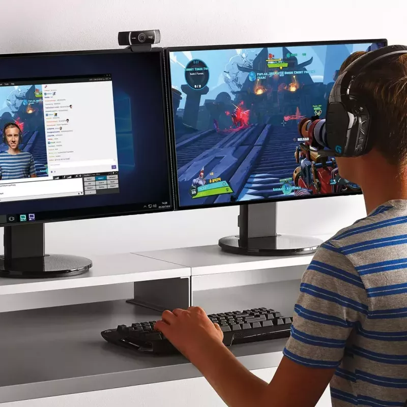 Logitech C922 1920 x 1080 pikseļi USB Melna tīmekļa kamera
