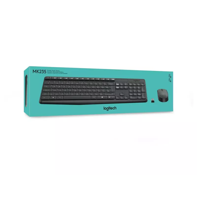 Bezvadu tastatūras un peles komplekts Logitech MK235