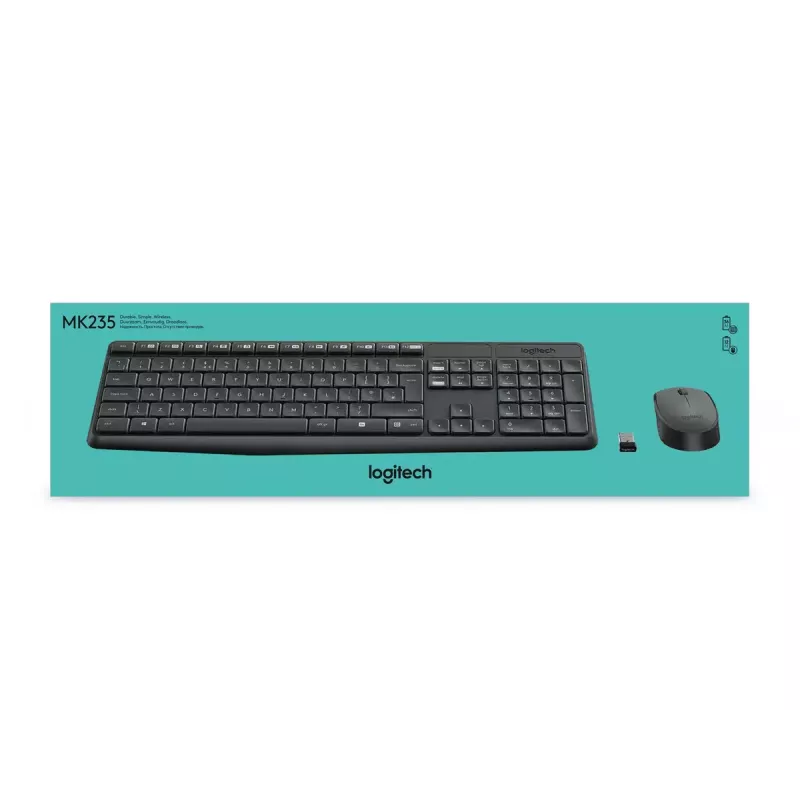Bezvadu tastatūras un peles komplekts Logitech MK235