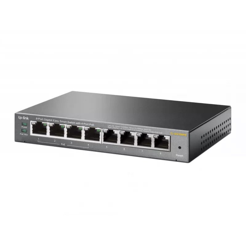 Pārvaldāms slēdzis TP-Link TL-SG108PE 8 portu Gigabit ar 4 portu PoE