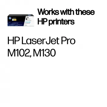 HP 17A Black Original LaserJet tonera kasetne, 1600 lappuses, melna, 1 gab.