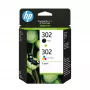 HP 302 2 komplektu melnās/trīskrāsu oriģinālās tintes kasetnes