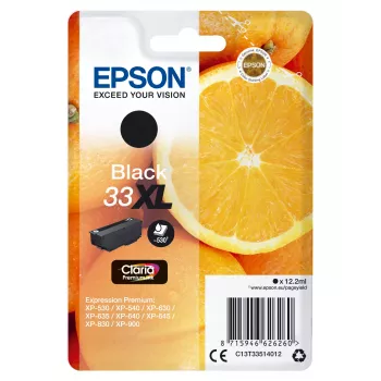 Epson oranžas Singlepack Melns 33XL Claria Premium Ink