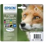 Epson Fox Multipack 4-krāsu T1285 DURABrite Ultra tinte, melna, ciāna, fuksīna, dzeltena, 5,9 ml, 3,5 ml, 1 gab., komplekts
