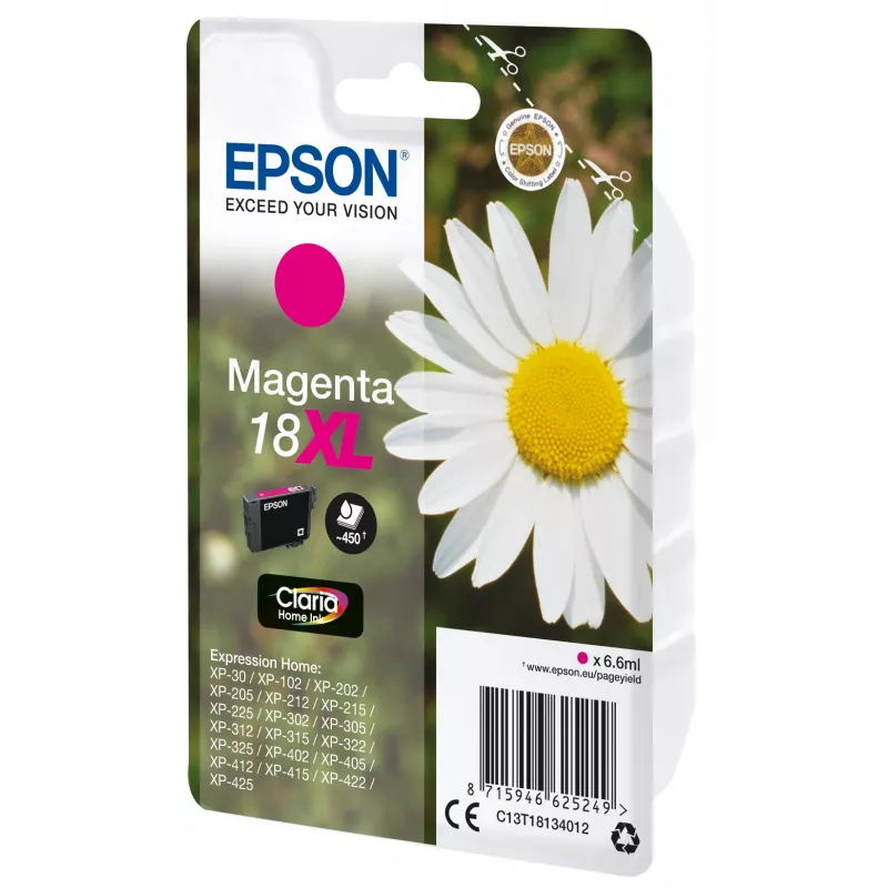 Epson Daisy Singlepack fuksīna 18XL Claria Home Ink