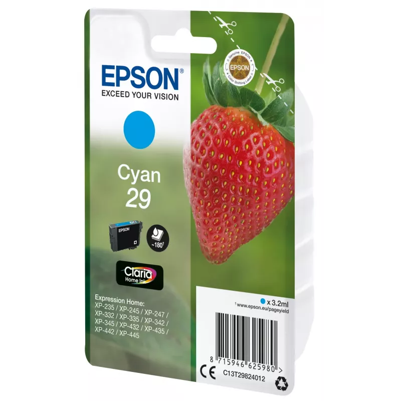 Epson Strawberry Singlepack ciāna 29 Claria Home Ink