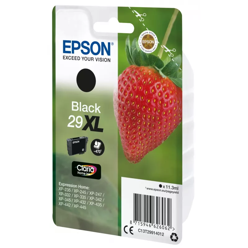 tintes kasetne Epson Singlepack Melns 29XL Claria Home tintes kasetne Melns