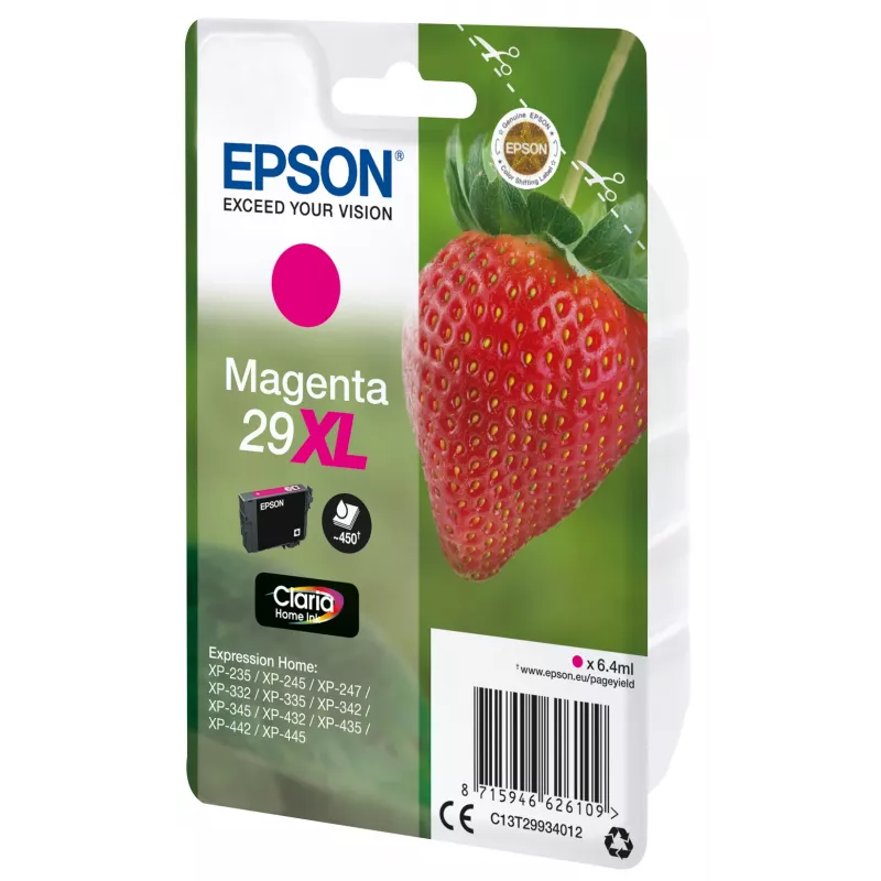 Epson tintas kasetne vienpakas Magenta 29XL Claria Home