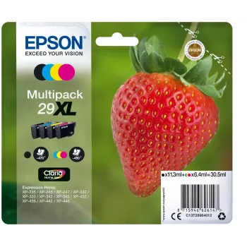Epson tintes kasetne C13T29964012 29XL XL melna ciāna fuksīna dzeltena