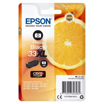 Epson oranžas Singlepack Photo Melns 33XL Claria Premium Ink