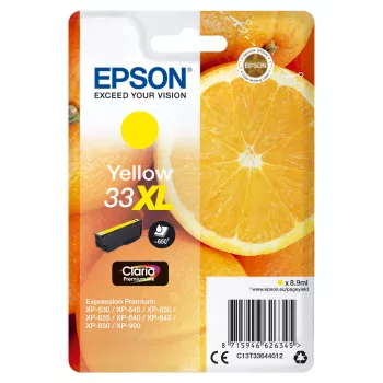 Epson oranžas viengabala iepakojums dzeltena 33XL Claria Premium tinte