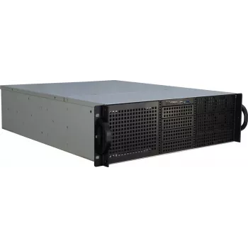 Server Case Inter-Tech 3U-30240 Rack Melns