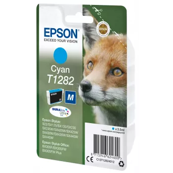 Epson Fox Singlepack ciāna T1282 DURABrite Ultra tinte, ciāna, 3,5 ml, 1 gab., 260 lappuses