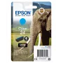 Epson Elephant Singlepack Ciāna 24 Claria Photo HD tinte, standarta ietilpība, ciāna, krāsvielu bāzes tinte, 4.6 ml, 1 gab., 360 lappuses