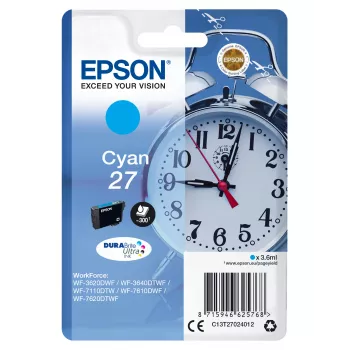 Epson modinātājpulkstenis vienas paciņas ciāna 27 DURABrite Ultra tinte