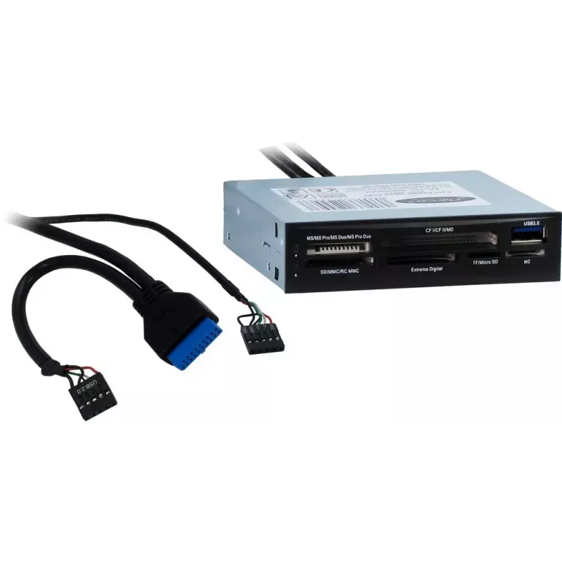 Karšu lasītājs Inter-Tech CI-01 USB 3.2 Gen 1 iekšējais melns