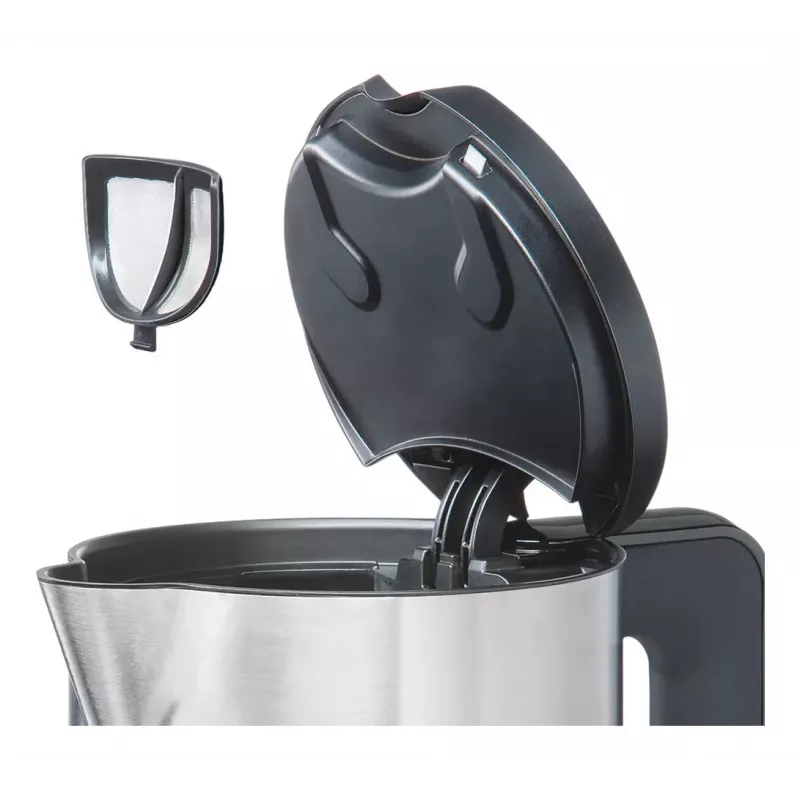 Bosch TWK8611P elektriskā tējkanna 1,5 L 2400 W Antracīta, nerūsējošā tērauda, balta