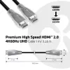 CLUB3D Premium High Speed HDMI™ 2.0 4K60Hz UHD kabelis 1 m/ 3.28 pēdas