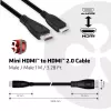 CLUB3D Mini HDMI™ uz HDMI™ 2.0 4K60Hz kabelis 1 m / 3,28 pēdas