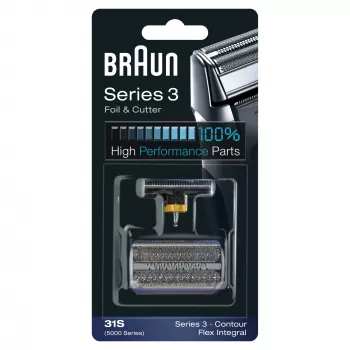 Skūšanas galviņa BRAUN Series 3 31S — maiņas galviņa, viena galviņa, melna, 10 g
