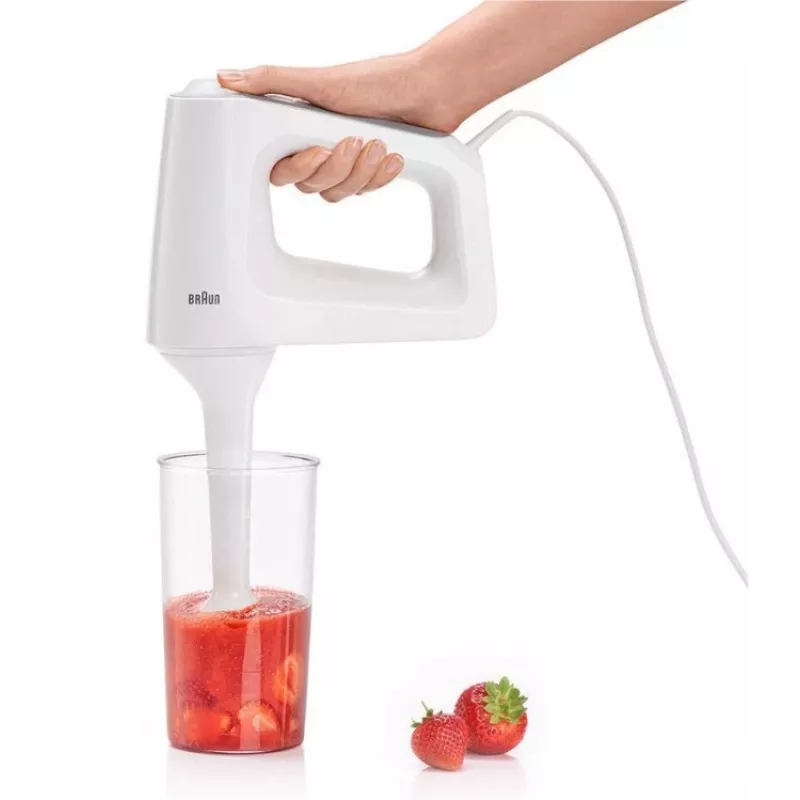 Braun HM 3135 WH rokas mikseris 500 W pelēks, balts